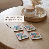 USA Statue Of Liberty Coaster Set