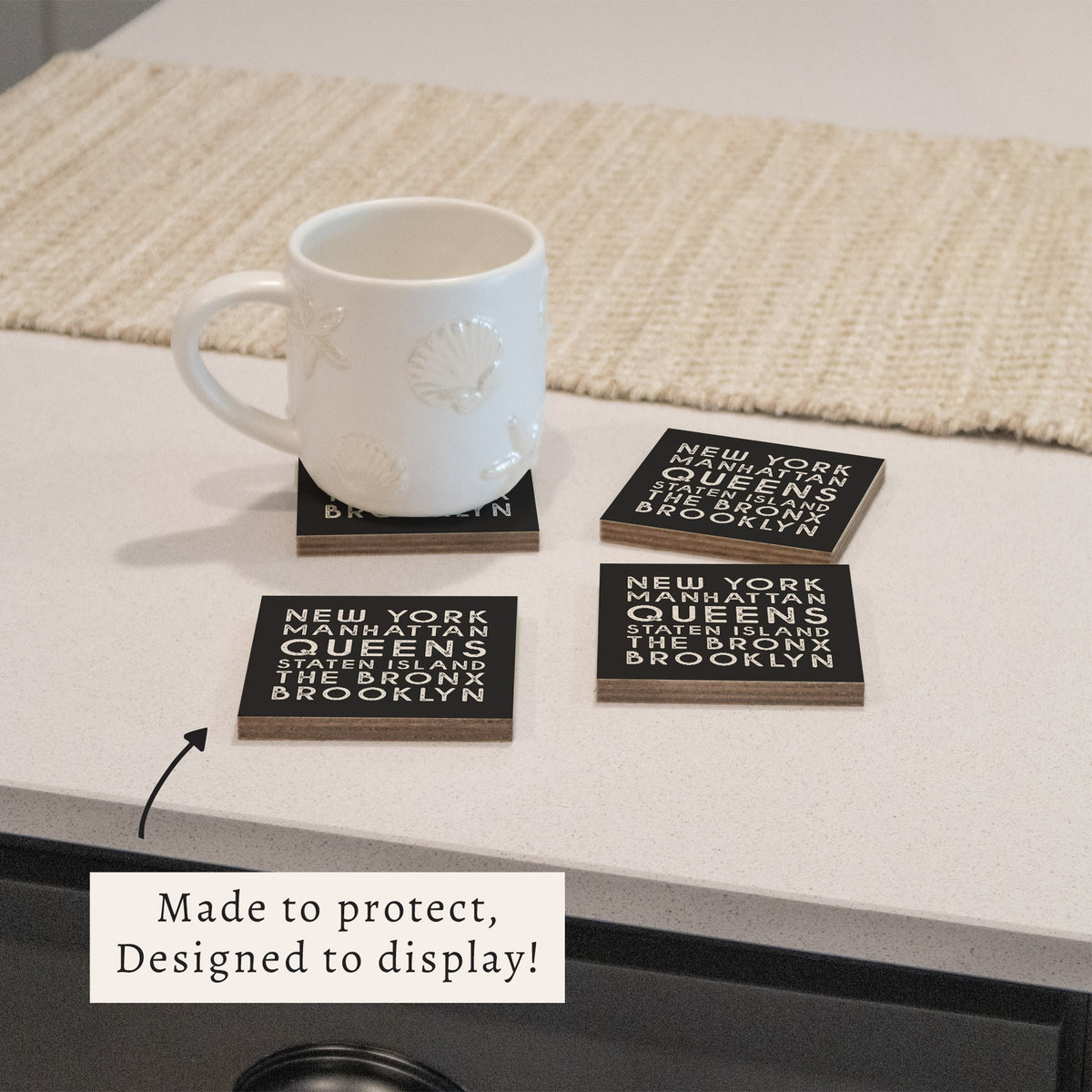 New York Boroughs Coaster Set
