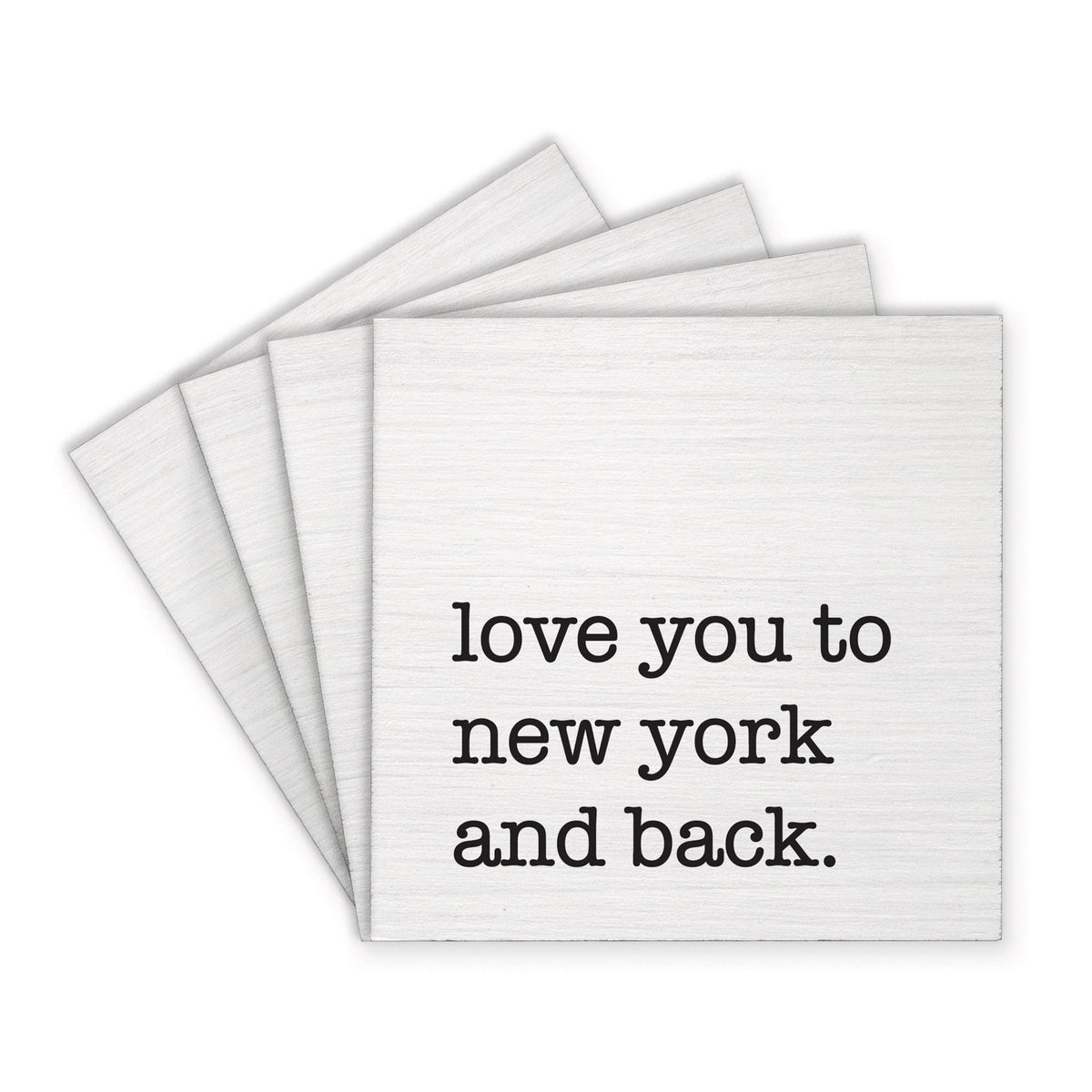 Love You To New York Coaster Set