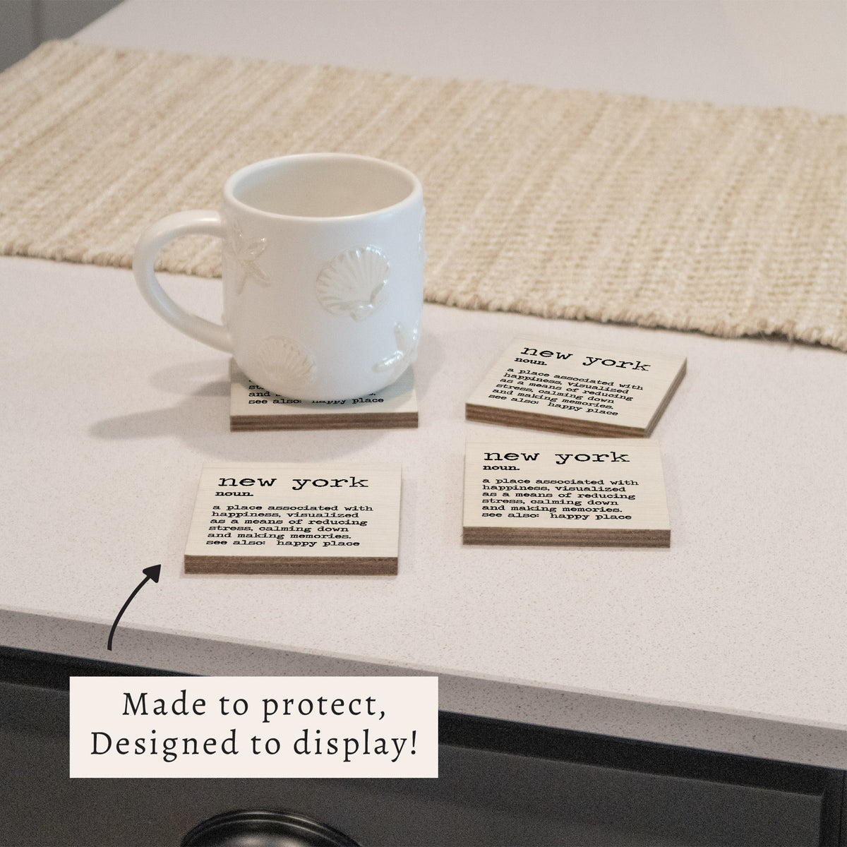 New York Definition Coaster Set