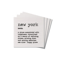 New York Definition Coaster Set