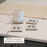American Flag Beer Cans Coaster Set