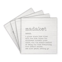 Madaket Grey Definition Coaster Set