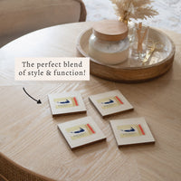 Nantucket Matchbook Coaster Set