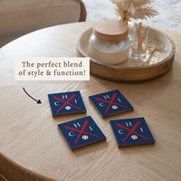 Chi Cubs Baseball Bats Coaster