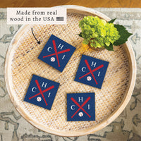 Chi Cubs Baseball Bats Coaster