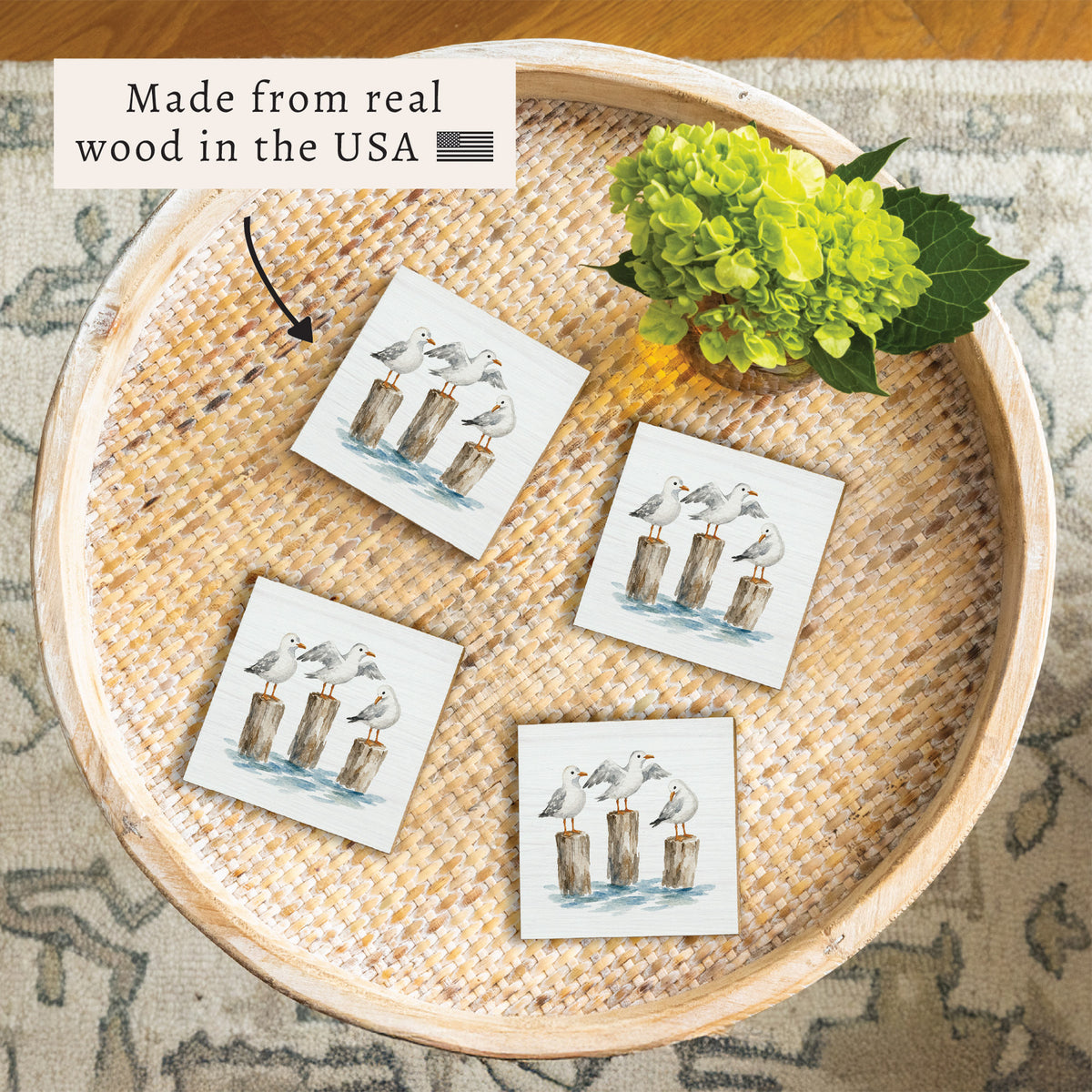 Gull Trio Coaster Set