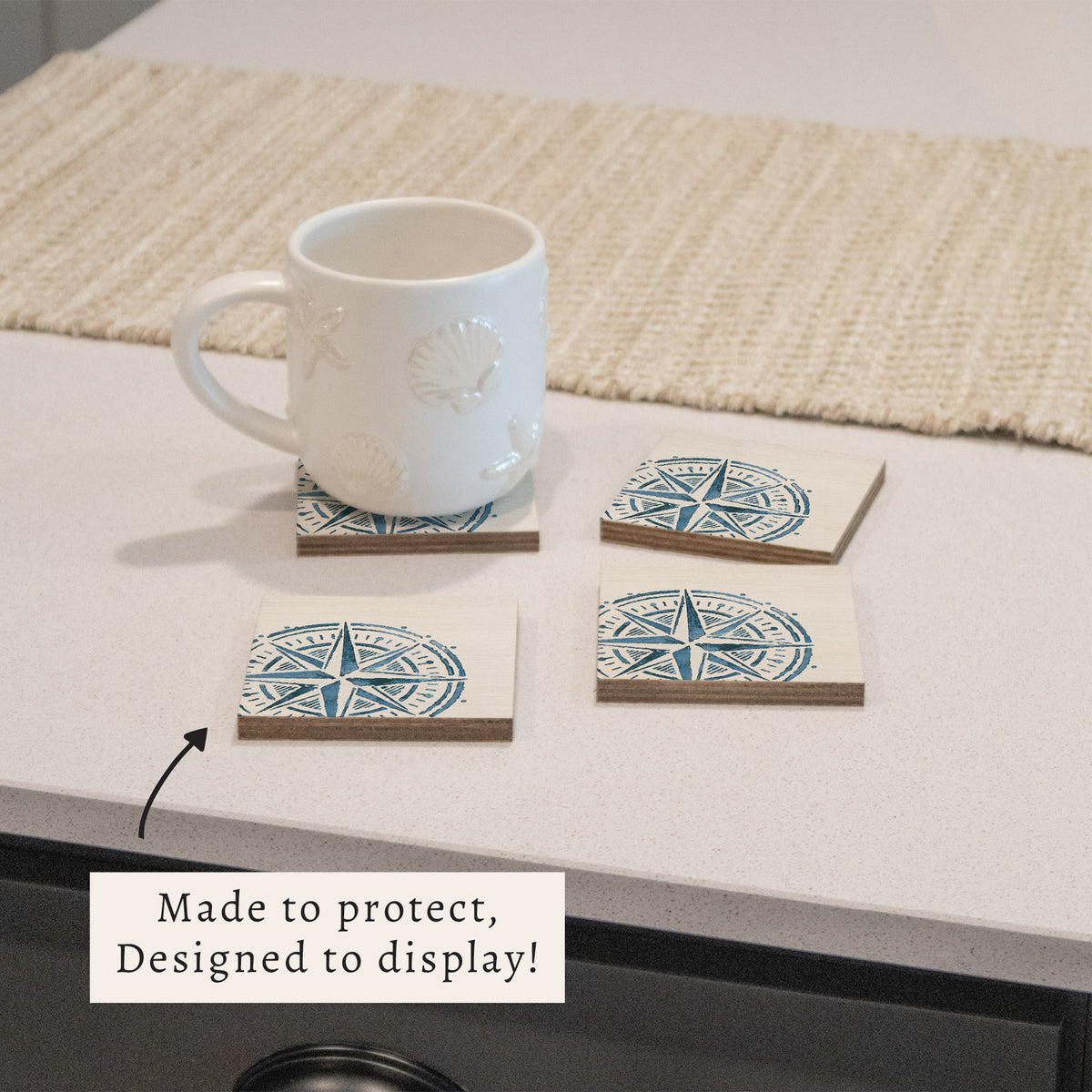 Compass Coaster Set