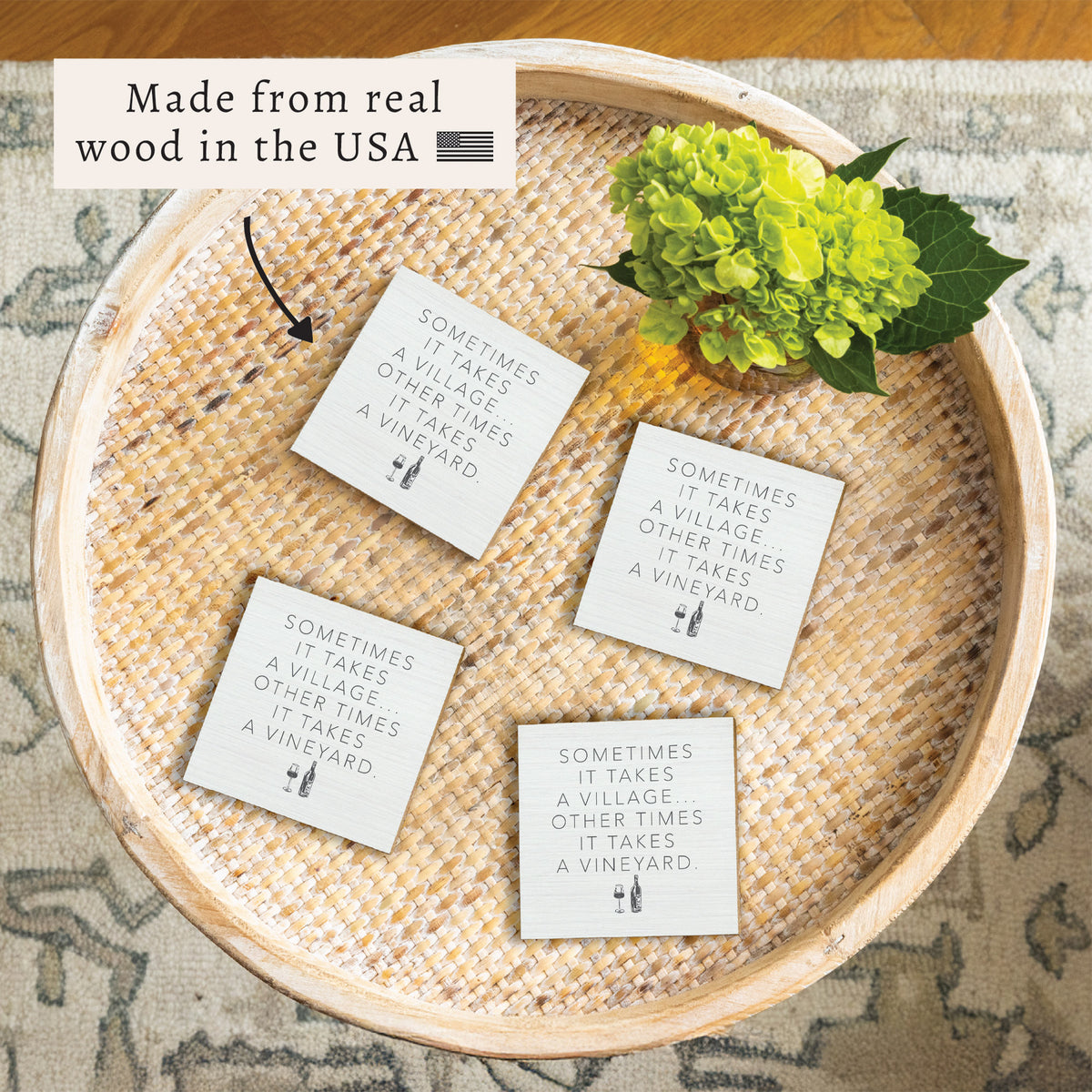 Takes A Vineyard Coaster Set