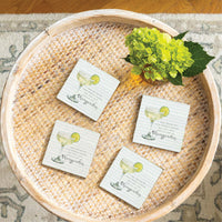 Protein Shake Margarita Coaster Set