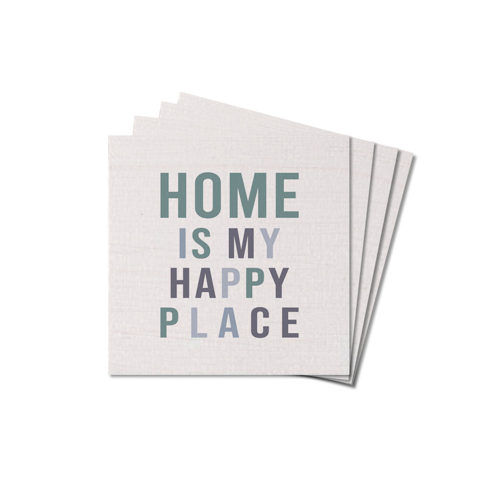 Happy Place Home Coaster Set