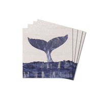 Indigo Whale Tail Coaster Set