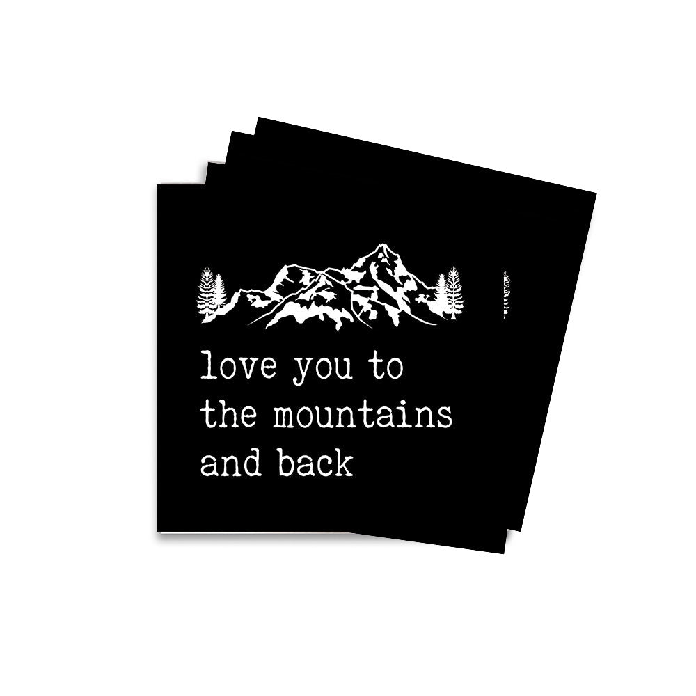 Love You To Mountains Coaster Set