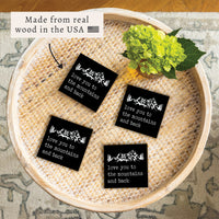 Love You To Mountains Coaster Set