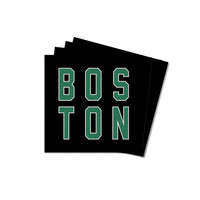 Green and Black Boston Coaster Set