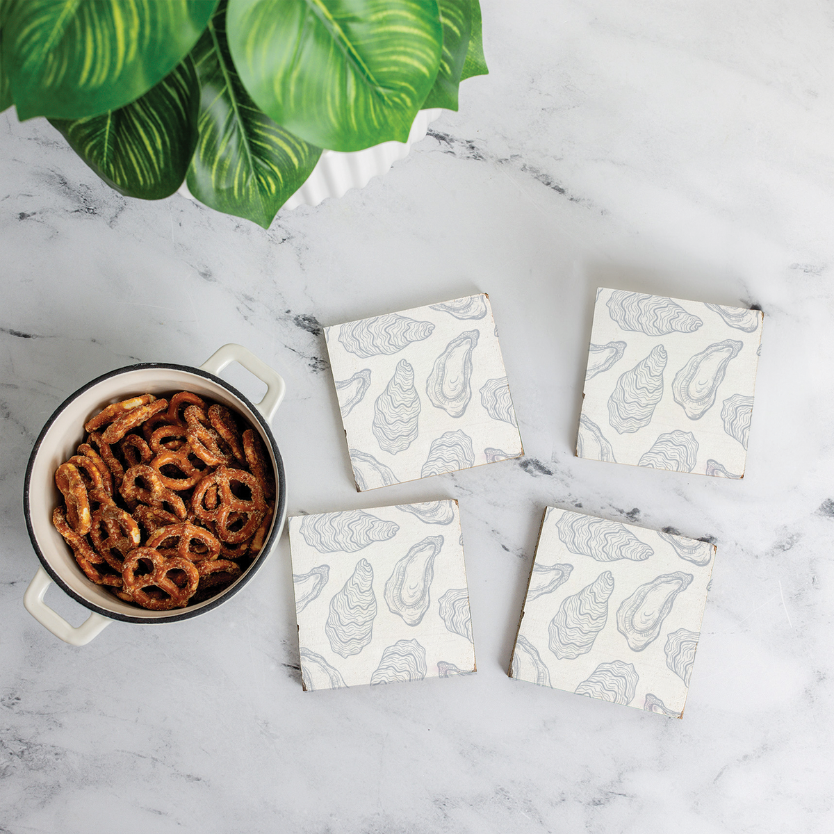 Oysters Coaster Set