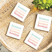 Boston Pastel Coaster Set