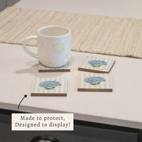 Blooming Hydrangea Coaster Set | Floral Coasters