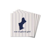 New Engand Girl Silhouette Coaster Set