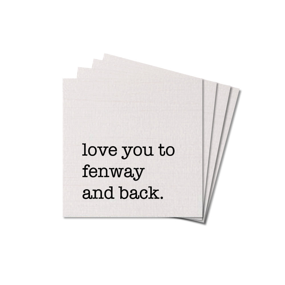 Love You To Personalized Coaster Set