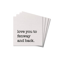 Love You To Personalized Coaster Set