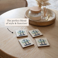 Hydrangea Tote Personalized Coaster