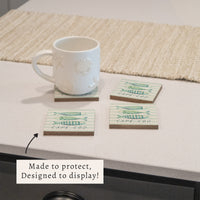 Coastal Fish Trio Personalized Coaster Set
