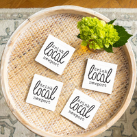 Drink Local Personalized Coaster Set