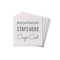 What Happens Here Personalized Coaster Set