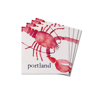 Lobster Watercolor Personalized Coaster Set