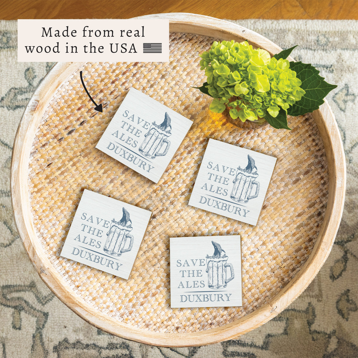 Save The Ales Personalized Coaster Set