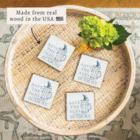 Save The Ales Personalized Coaster Set