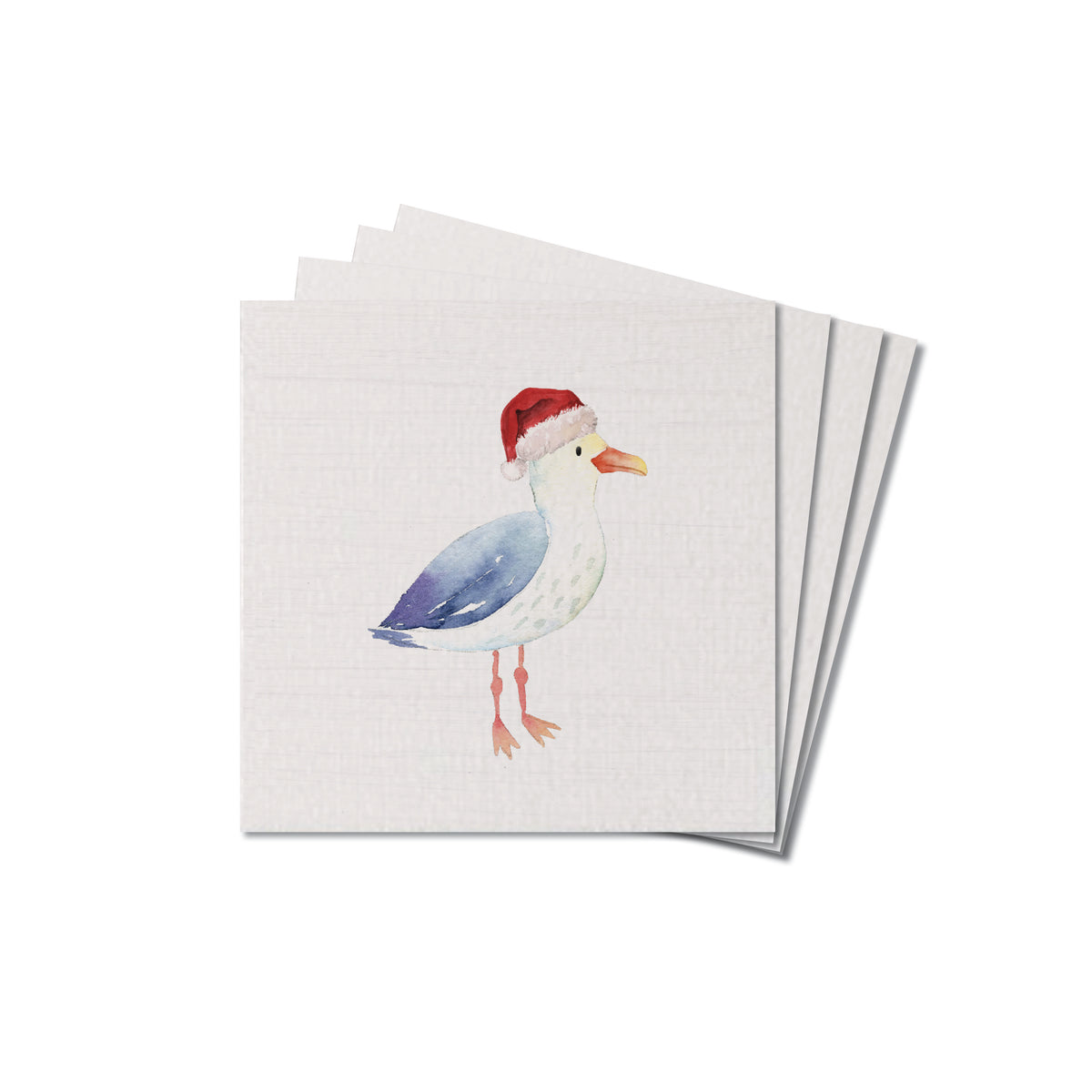 Santa Seagull Coaster Set