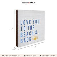 Love You To The Beach Sunset Coaster Set