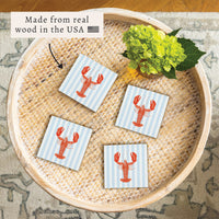 Seaside Lobster Coaster Set