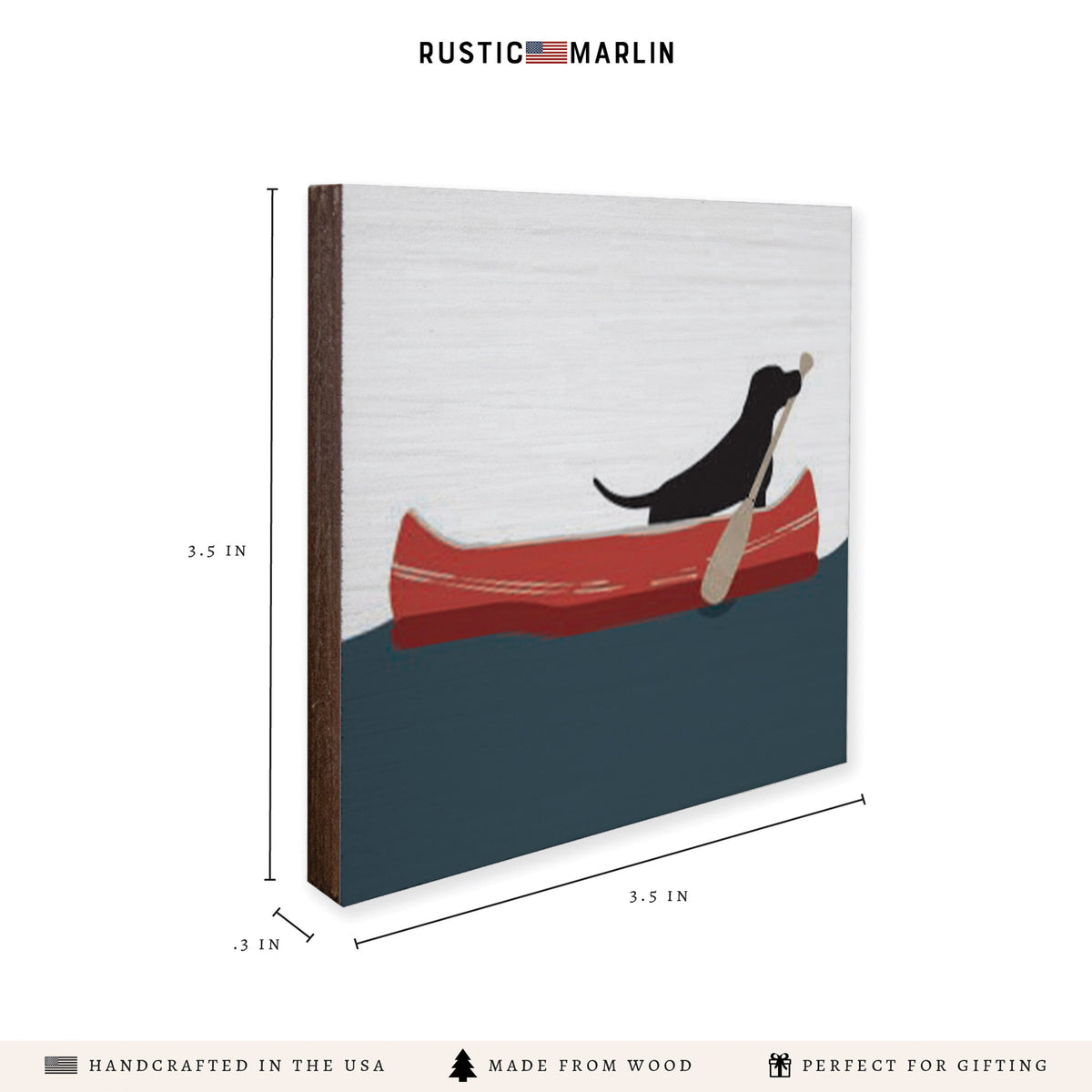 Dog Canoe Coaster Set