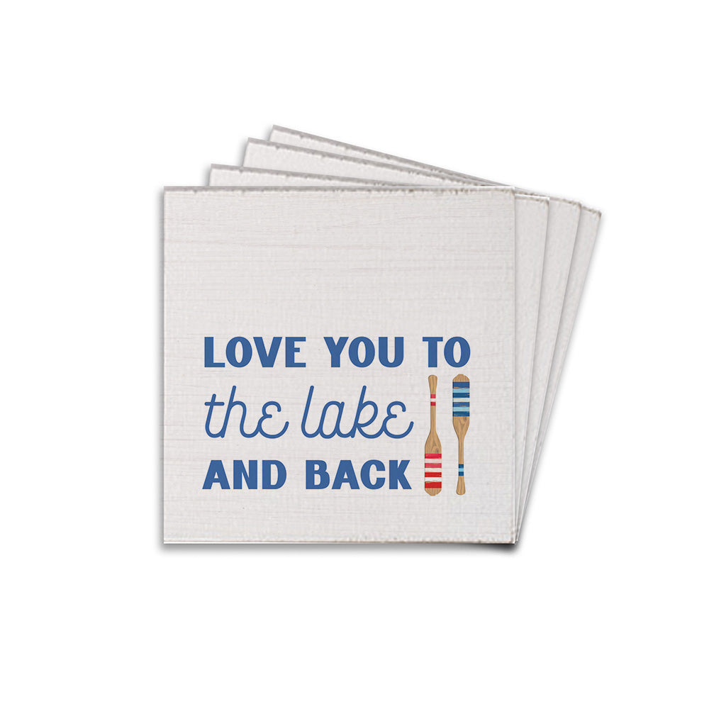 Love You To The Lake Coaster Set