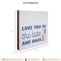 Love You To The Lake Coaster Set