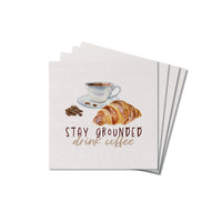 Stay Grounded Drink Coffee Coaster Set