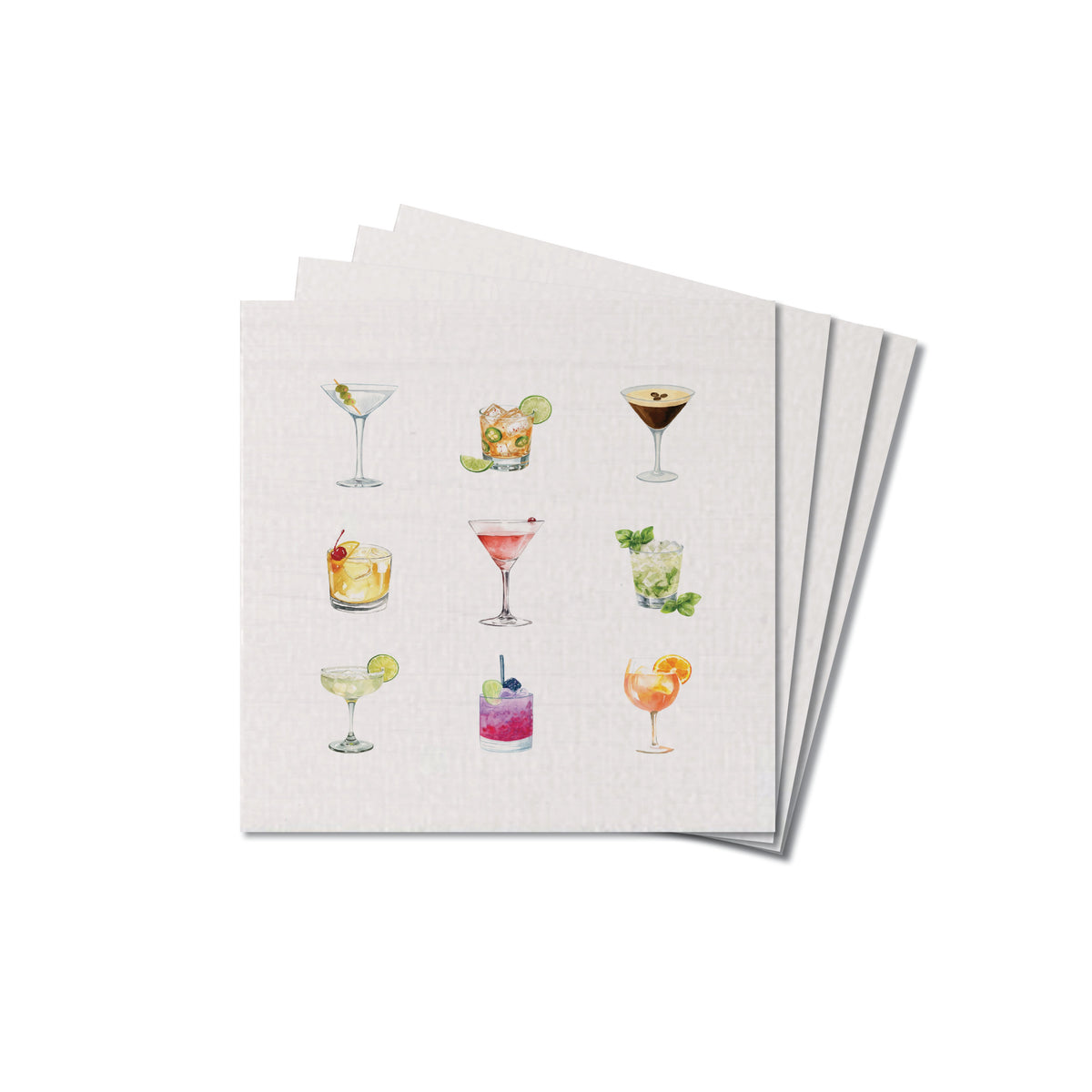 Cocktails Coaster Set
