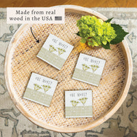 One More Martini Coaster Set