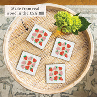 Strawberries Coaster Set