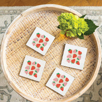 Strawberries Coaster Set