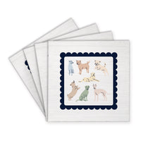 Dogs Stamp Coaster Set