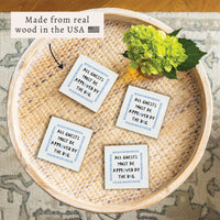 All Guests Must Be Approved The Dog Coaster Set