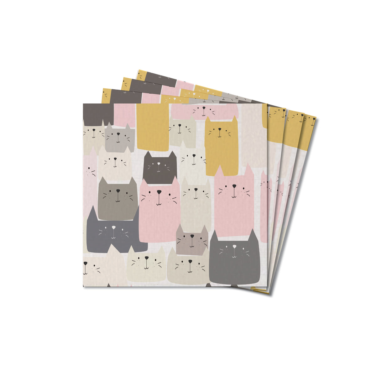 Cat Cluster Coaster Set