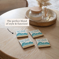 Beach Waves Coaster Set