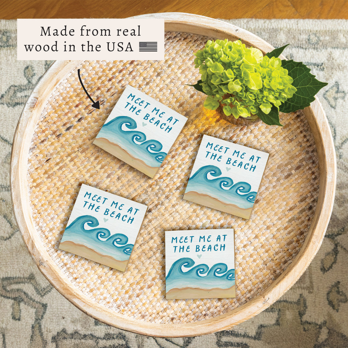Beach Waves Coaster Set