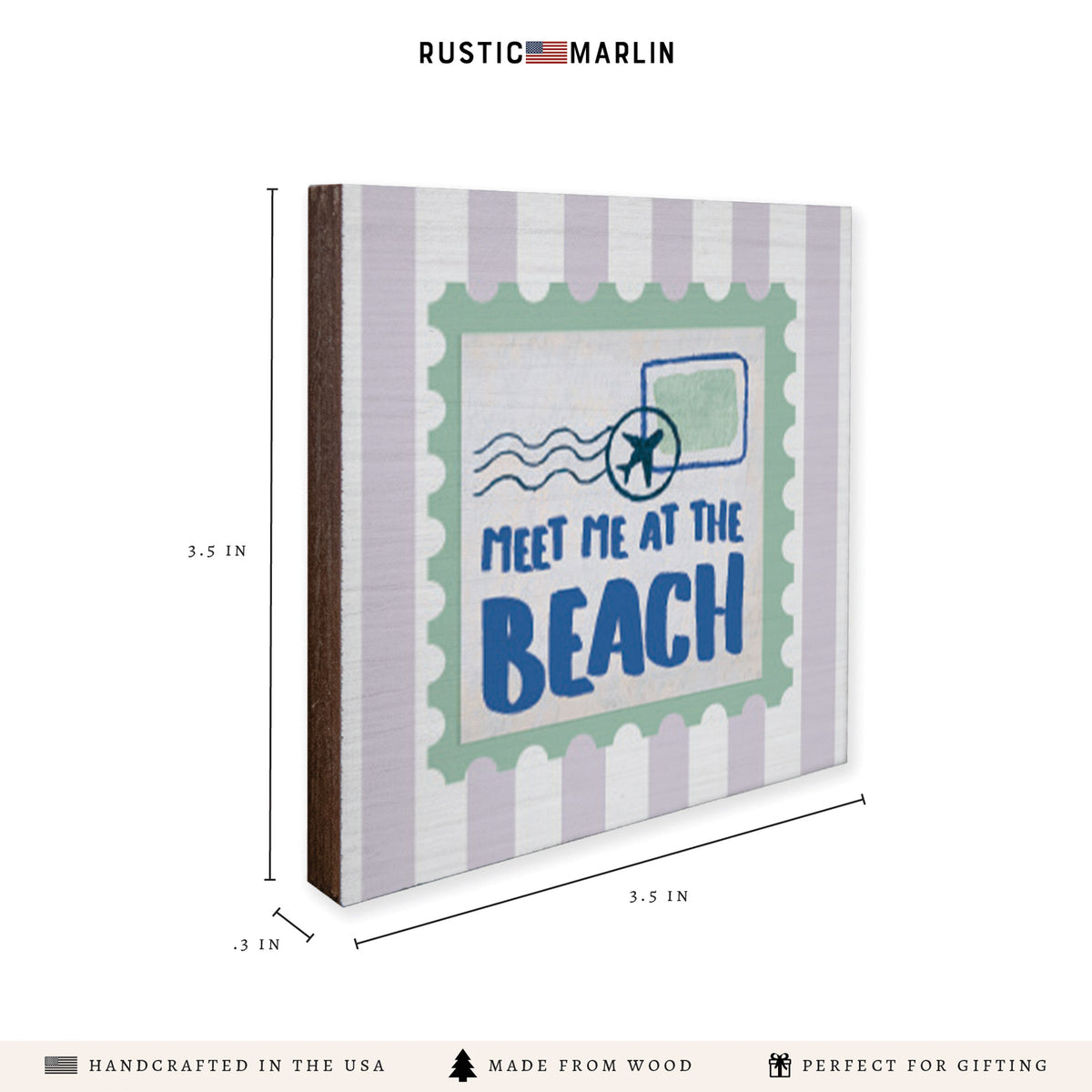 Meet Me At The Beach Stamp Coaster Set