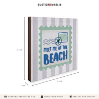 Meet Me At The Beach Stamp Coaster Set